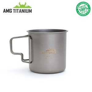 에이엠지티타늄 티탄 머그 싱글컵(샌딩)220ML 캠핑용품 백패킹 등산용품 AMG TITANIUM